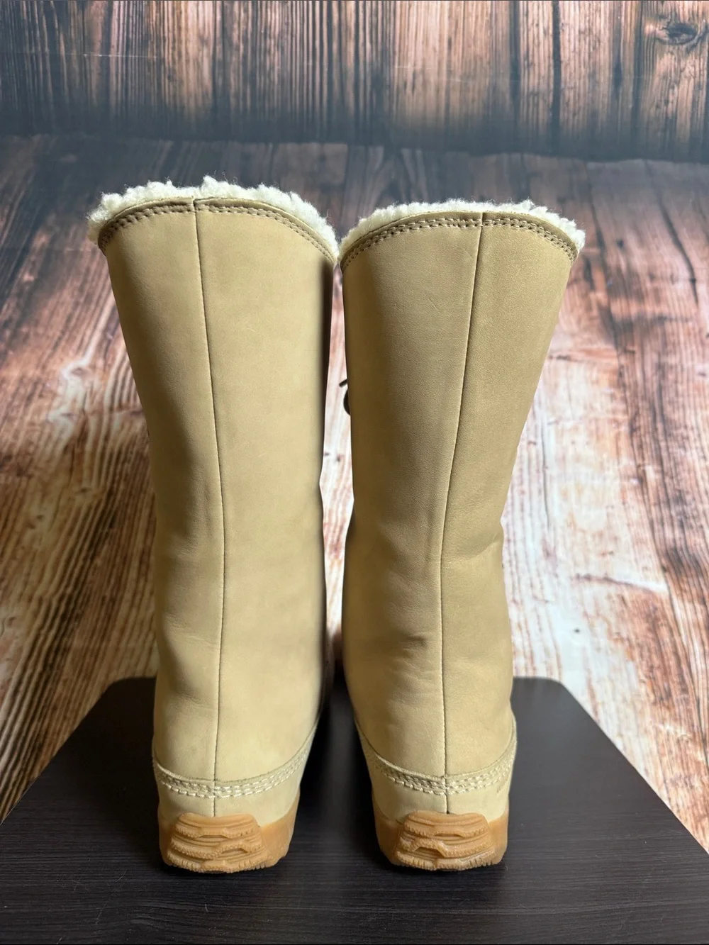 Sorel Shila Leather Winter Boots Womens Sz 10